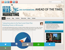 Tablet Screenshot of estermaemarketing.com